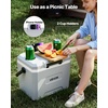 image:imageVEVOR Portable Cooler Lightweight Rigid Material Insulated Portable Cooler Suitable for Family Picnics and Long Trips17 QT