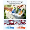 image:imageVEVOR Portable Cooler Lightweight Rigid Material Insulated Portable Cooler Suitable for Family Picnics and Long Trips17 QT