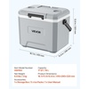 image:imageVEVOR Portable Cooler Lightweight Rigid Material Insulated Portable Cooler Suitable for Family Picnics and Long Trips17 QT