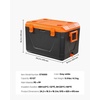 image:imageVEVOR Portable Cooler Lightweight Rigid Material Insulated Portable Cooler Suitable for Family Picnics and Long Trips63 QT