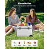image:imageVEVOR Portable CoolerHard Cooler with Ice Retention HeavyDuty Handles and Strap Lightweight Rigid Material Insulated Portable Cooler Suitable for Family Picnics and Short Trips45 QT