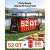 image:imageVEVOR Portable CoolerHard Cooler with Ice Retention HeavyDuty Handles and Strap Lightweight Rigid Material Insulated Portable Cooler Suitable for Family Picnics and Short Trips52QT
