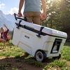 image:imageVEVOR Portable CoolerHard Cooler with Ice Retention HeavyDuty Handles and Strap Lightweight Rigid Material Insulated Portable Cooler Suitable for Family Picnics and Short Trips52QT