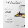 image:imageVEVOR Portable CoolerHard Cooler with Ice Retention HeavyDuty Handles and Strap Lightweight Rigid Material Insulated Portable Cooler Suitable for Family Picnics and Short Trips45 QT