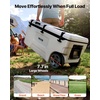 image:imageVEVOR Portable CoolerHard Cooler with Ice Retention HeavyDuty Handles and Strap Lightweight Rigid Material Insulated Portable Cooler Suitable for Family Picnics and Short Trips106QT