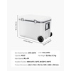 image:imageVEVOR Portable CoolerHard Cooler with Ice Retention HeavyDuty Handles and Strap Lightweight Rigid Material Insulated Portable Cooler Suitable for Family Picnics and Short Trips45 QT