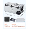 image:imageVEVOR Portable CoolerHard Cooler with Ice Retention HeavyDuty Handles and Strap Lightweight Rigid Material Insulated Portable Cooler Suitable for Family Picnics and Short Trips106QT