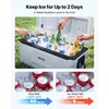 image:imageVEVOR Portable CoolerHard Cooler with Ice Retention HeavyDuty Handles and Strap Lightweight Rigid Material Insulated Portable Cooler Suitable for Family Picnics and Short Trips106QT