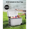 image:imageVEVOR Portable CoolerHard Cooler with Ice Retention HeavyDuty Handles and Strap Lightweight Rigid Material Insulated Portable Cooler Suitable for Family Picnics and Short Trips45 QT
