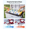 image:imageVEVOR Portable CoolerHard Cooler with Ice Retention HeavyDuty Handles and Strap Lightweight Rigid Material Insulated Portable Cooler Suitable for Family Picnics and Short Trips52QT