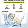 image:imageVEVOR Replacement Chopper Blade 14 inch 3 PCS French Fry Blade Assembly with 6 Extra Knives Stainless Steel Dicer Parts and Push Block for Cutting Potatoes Carrots Onions Cucumbers MushroomsChopper Blade 12x3 blades