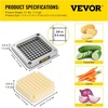 image:imageVEVOR Replacement Chopper Blade 14 inch 3 PCS French Fry Blade Assembly with 6 Extra Knives Stainless Steel Dicer Parts and Push Block for Cutting Potatoes Carrots Onions Cucumbers MushroomsChopper Blade 38x3 blades