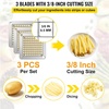 image:imageVEVOR Replacement Chopper Blade 14 inch 3 PCS French Fry Blade Assembly with 6 Extra Knives Stainless Steel Dicer Parts and Push Block for Cutting Potatoes Carrots Onions Cucumbers MushroomsChopper Blade 38x3 blades