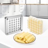 image:imageVEVOR Replacement Chopper Blade 14 inch 3 PCS French Fry Blade Assembly with 6 Extra Knives Stainless Steel Dicer Parts and Push Block for Cutting Potatoes Carrots Onions Cucumbers MushroomsChopper Blade 12x3 blades