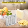 image:imageVEVOR Replacement Chopper Blade 14 inch 3 PCS French Fry Blade Assembly with 6 Extra Knives Stainless Steel Dicer Parts and Push Block for Cutting Potatoes Carrots Onions Cucumbers MushroomsChopper Blade 14x3 blades