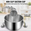 image:imageVEVOR Rotary Cheese Grater Zinc Alloy Rotary Vegetable Mandoline Manual Cheese Mandoline w 5 Stainless Steel Cutting Cones Manual Vegetable Grater w 25L Bowl Rotary Shredder wSuction Base