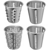 image:imageVEVOR Rotary Cheese Grater Zinc Alloy Rotary Vegetable Mandoline Manual Cheese Mandoline w 5 Stainless Steel Cutting Cones Manual Vegetable Grater w 25L Bowl Rotary Shredder wSuction Base