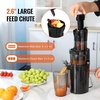 image:imageVEVOR Slow Masticating Juicer 2Speed Mode Cold Press Juicer Machine with Reverse Function Quiet Motor Slow Juicer Juice Extractor Maker Easy to Clean with Brush for High Nutrient Fruit VegetableBlack