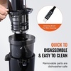 image:imageVEVOR Slow Masticating Juicer 2Speed Mode Cold Press Juicer Machine with Reverse Function Quiet Motor Slow Juicer Juice Extractor Maker Easy to Clean with Brush for High Nutrient Fruit VegetableBlack