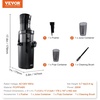 image:imageVEVOR Slow Masticating Juicer 2Speed Mode Cold Press Juicer Machine with Reverse Function Quiet Motor Slow Juicer Juice Extractor Maker Easy to Clean with Brush for High Nutrient Fruit VegetableBlack