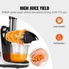 image:imageVEVOR Slow Masticating Juicer 2Speed Mode Cold Press Juicer Machine with Reverse Function Quiet Motor Slow Juicer Juice Extractor Maker Easy to Clean with Brush for High Nutrient Fruit VegetableLight GreyBlack