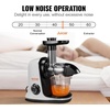 image:imageVEVOR Slow Masticating Juicer 2Speed Mode Cold Press Juicer Machine with Reverse Function Quiet Motor Slow Juicer Juice Extractor Maker Easy to Clean with Brush for High Nutrient Fruit VegetableLight GreyBlack