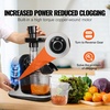 image:imageVEVOR Slow Masticating Juicer 2Speed Mode Cold Press Juicer Machine with Reverse Function Quiet Motor Slow Juicer Juice Extractor Maker Easy to Clean with Brush for High Nutrient Fruit VegetableLight GreyBlack