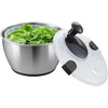 image:imageVEVOR Stainless Steel Salad Spinner 475Qt Onehanded Easy Press Large Vegetable Dryer Washer Lettuce Cleaner and Dryer with 304 Stainless Steel Bowl for Greens Herbs Berries Fruits No BPASalad Spinner