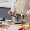 image:imageVEVOR Stainless Steel Salad Spinner 475Qt Onehanded Easy Press Large Vegetable Dryer Washer Lettuce Cleaner and Dryer with 304 Stainless Steel Bowl for Greens Herbs Berries Fruits No BPASalad Spinner