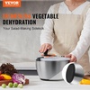 image:imageVEVOR Stainless Steel Salad Spinner 475Qt Onehanded Easy Press Large Vegetable Dryer Washer Lettuce Cleaner and Dryer with 304 Stainless Steel Bowl for Greens Herbs Berries Fruits No BPASalad Spinner