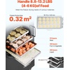 image:imageVEVOR Vacuum Freeze Dryer Machine 88132 LBSBatch Food Freeze Drying Machine with 4Layer Trays Vacuum Pump Adjustable Timer and Temperature Control for Fruits Vegetables Meat WhiteBlack