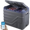 image:imageVEVOR CF55 12 Volt 58 Qt Refrigerator Dual Zone Portable Compressor 1224V DC and 110240V AC Freezer Fridge Cooler for Car Truck RV Camping and Home Use BlackGrayDual Zone 423QT