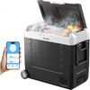image:imageVEVOR Car Refrigerator DC 1224V AC100240V Compressor Electric Cooler 4F to 68F Truck Refrigerator with APP Control Wheels amp Dual Zone 37 QT Cars Cooler for RVs Boats Camping Fishing58QT