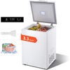 image:imageVEVOR Chest Freezer 33 Cuft Compact Deep Freezer Free Standing Top Open Door Chest Freezers with 2 Removable Baskets amp Adjustable Thermostat  Energy Saving Low Noise amp Garage Ready WhiteWhite