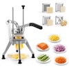 image:imageVEVOR Commercial French Fry Cutter with 4 Replacement Blades 14 and 38 Blade Easy Dicer Chopper 6wedge Slicer and 6wedge Apple Corer Lemon Potato Cutter for French Fries with Extended Handle38 in  14 in  12 in  6Wedge Corer