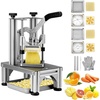 image:imageVEVOR Commercial French Fry Cutter with 4 Replacement Blades 14 and 38 Blade Easy Dicer Chopper 6wedge Slicer and 6wedge Apple Corer Lemon Potato Cutter for French Fries with Extended Handle14 38