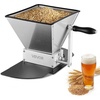 image:imageVEVOR Manual Grain Mill Homebrew Malt Grinder Adjustable Barley Mill Crusher for Wheat Beer Brewing  with 2 Stainless Steel Rollers 106 Gallon Hopper amp Metal Base Plate