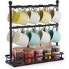image:imageVEVOR Mug Holder Tree with Marble Base 8 Hooks Coffee Cup Holder for Counter Carbon Steel Mug Tree Cup Rack Stand Upgraded Coffee Cup Tree for Coffee Bar Kitchen Home Organizer16 HooksSteel Mug