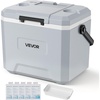image:imageVEVOR Portable Cooler Lightweight Rigid Material Insulated Portable Cooler Suitable for Family Picnics and Long Trips24 QT