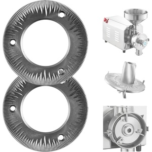 image:imageVEVOR 2PCS Grinding Sheets for Electric Grain Mill Grinder Cast Iron Dry Grinding Discs Replacement Grinding Plates Compatible with VEVOR HN2200 HN3000 Corn Spice Mill Grinder