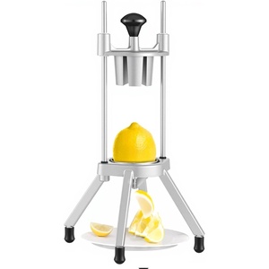 image:imageVEVOR 6Section Commercial Easy Wedger Stainless Steel Blade Fruit Lime Slicer Lemon Cutter for Home Bar Restaurant1 Blade  4Section