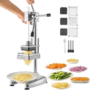 image:imageVEVOR 6Section Commercial Easy Wedger Stainless Steel Blade Fruit Lime Slicer Lemon Cutter for Home Bar Restaurant3 Blades  12Inch  38Inch  14Inch