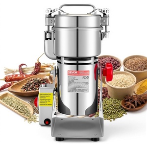 image:imageVEVOR 750g Electric Grain Mill Grinder High Speed 2000W Commercial Spice Grinders Stainless Steel Pulverizer Powder Machine for Dry Grains Spices Cereals Coffee Corn Pepper Swing TypeSilver