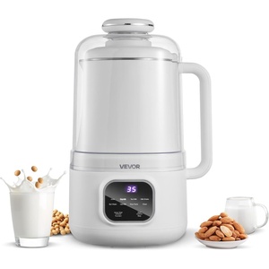 image:imageVEVOR 8in1 Nut Milk Maker 34 oz Soy Milk Maker with 180W Blending for Homemade Oat Nut Soy Juice Milkshake Rice Cereal PlantBased Beverages with SelfCleaning Boil Water 12Hour Delay34 oz