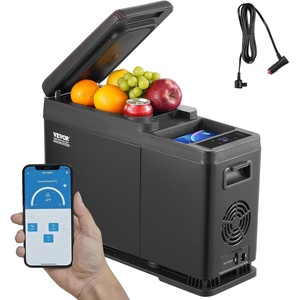 image:imageVEVOR Car Refrigerator 12 Volt Car Armrest Refrigerator Fridge 8 L Single Zone Portable Freezer 468 Adjustable Range 1224V DC and 100240V AC Compressor Cooler for Outdoor Camping9QT8L