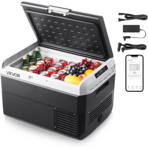 image:imageVEVOR Car Refrigerator DC 1224V AC100240V Compressor Electric Cooler 4F to 68F Car Fridge with APP Control 16 QT Cars Freezer for RVs Campsites Boats Camping Fishing 60W Portable Freezer423 QT
