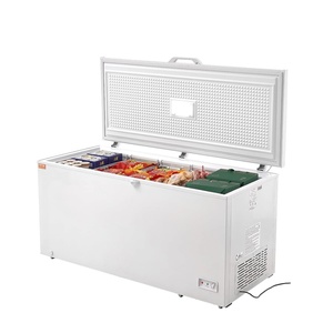 image:imageVEVOR Chest Freezer 128 Cuft  345 L Large Deep Freezer amp 4 Removable Baskets Freestanding Top Open Door Commercial Chest Freezers with Locking Lid 7Level Adjustable Temp LED Lighting 6 Wheels172 Cuft