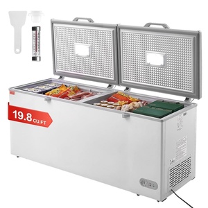 image:imageVEVOR Chest Freezer 172 Cuft Large Deep Freezer with 4 Removable Baskets Freestanding Top Open Door Commercial Chest Freezers with 7Level Adjustable Temp LED LightingLocking Lid 6 Wheels198 Cuft
