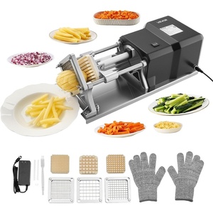 image:imageVEVOR Commercial French Fry Cutter 12Inch 38Inch Blade Stainless Steel Vegetable Fruit Chopper with 2 Replacement Blades Electric Potato Slicer Dicer for Restaurants amp Home Kitchen12 Inch  38 Inch  14 Inch