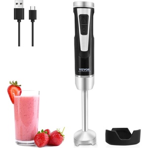 image:imageVEVOR Commercial Immersion Blender 750W 20 Heavy Duty Hand Mixer Variable Speed Kitchen Stick Mixer with 304 Stainless Steel Blade MultiPurpose Portable Mixer for Soup Smoothie Puree Baby Food200Watt 8Variable